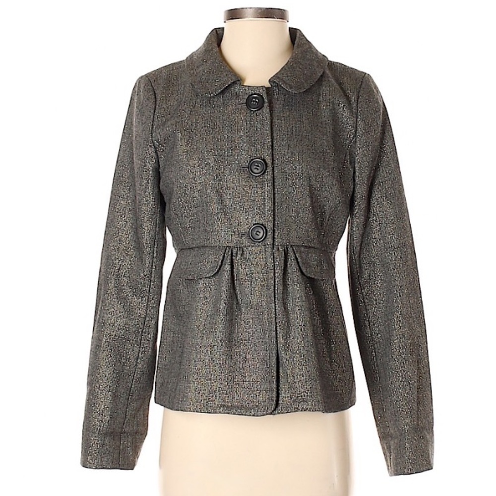 NWOT. J. Crew Virgin Wool Metallic Sparkle Jacket